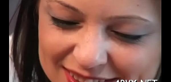 Awesome gal who is eagerly masturbating